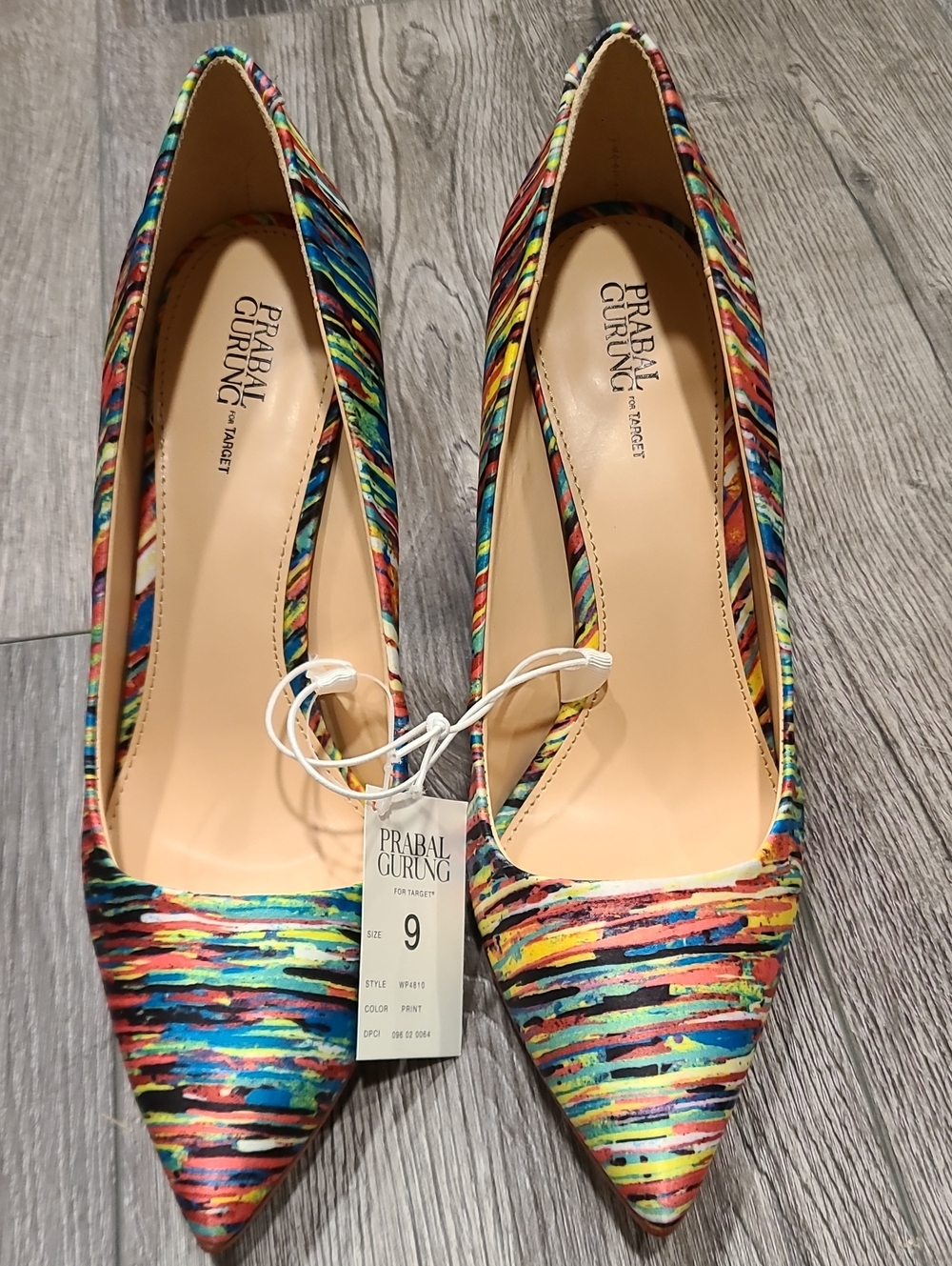 Prabal Gurung For Target Multicolor Striped Pointed-Toe Pumps *NIB*